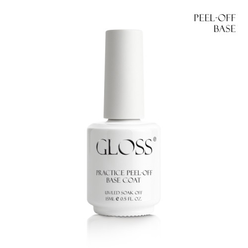 База для практики дизайнов GLOSS Practice Peel-off Base Coat, 15 мл