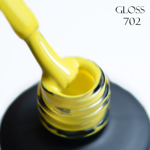 Gel polish GLOSS 702 (yellow-green), 11 ml