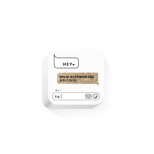HEYLOVE. Solid platinum gel, Brown, 5 g