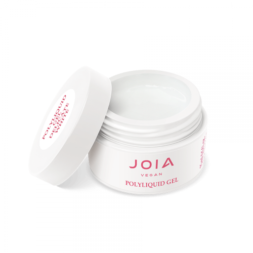 Liquid gel for strengthening and modeling PolyLiquid gel Delicate White JOIA vegan, 15 ml
