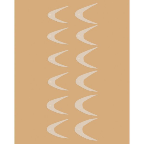 Silicone Mold - Stencils for French manicure on top forms Universal, Kodi Professional, (12 pcs/set)