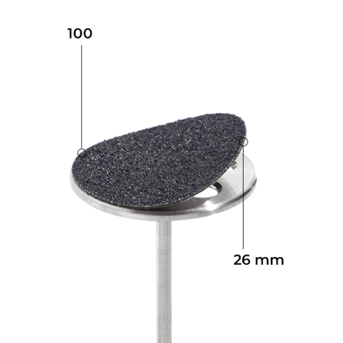 Disc 26 mm (black, 100 grit, with soft layer, 50 pcs.)  Kodi Professional