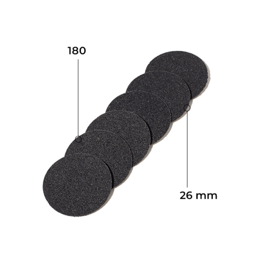 Disc 26 mm (black, 180 grit, without soft layer, 50 pcs.)  Kodi Professional