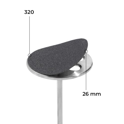 Disc 26 mm (black, 320 grit, without soft layer, 50 pcs.)  Kodi Professional