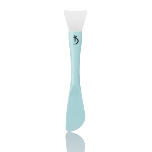 Double-ended plastic mask brush with a silicone tip on one side, color: blue, Kodi Professional