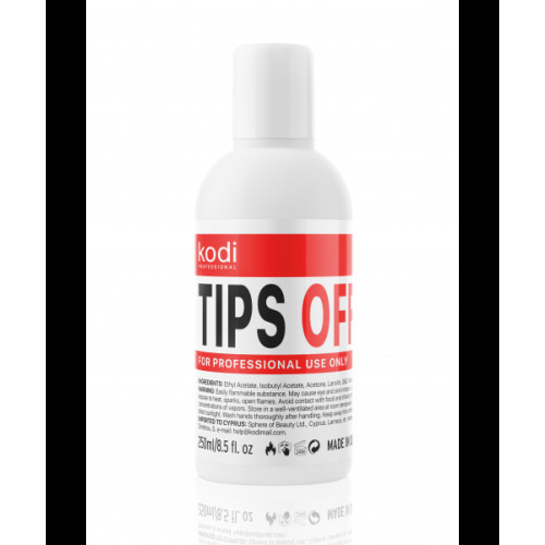Tips Off - liquid for removing artificial nails Kodi Professional 250 ml