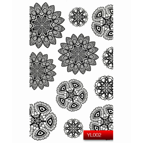  Nail Art Stickers YL002 Black Kodi Professional