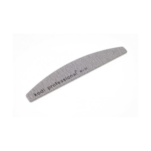 Nail file in the form of Half Gray Kodi Professional, abrasiveness 80/80