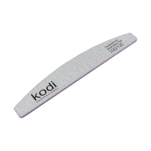 No. 122 Crescent-shaped nail file, abrasiveness 100/100, Kodi Professional