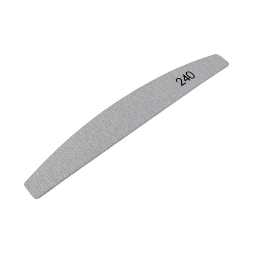No. 179 Replaceable abrasives in the shape of Crescent to the base for manicure, abrasivesness 240 color: gray dimensions: 178 * 28 mm (25 pcs / pack) Kodi Professional