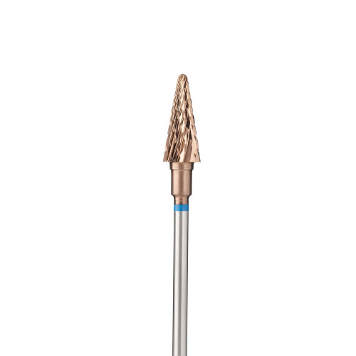 No. 266X HP.060 (Carbide Cone drill bit 266, d = 6.0 mm, gold titanium coating) Kodi Professional Abrasiveness (Hardness): Medium