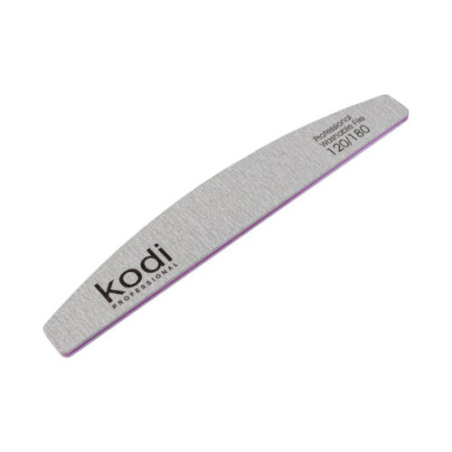 No. 97 Crescent-shaped nail file, abrasiveness 120/180, Kodi Professional