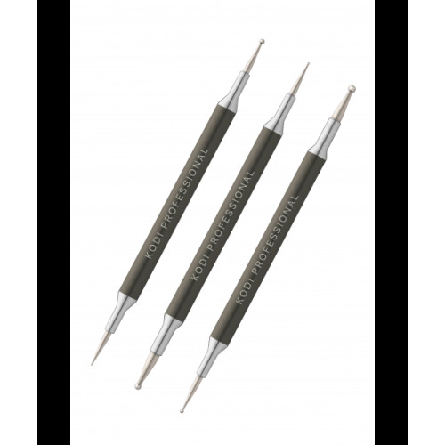 Set of 3 long dots for nail art (dimensions: 3mm*1.5mm 2.5mm*1mm 2mm*0.7mm) Kodi Professional