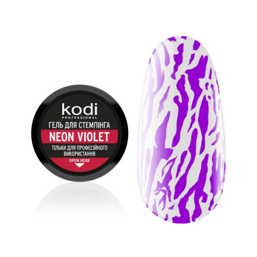 Stamping gel color: neon violet Kodi Professional 4 ml