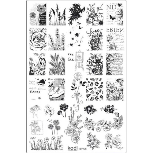 Stamping plate Plus size series size 9.5 * 14.5 No. 18 Kodi Professional