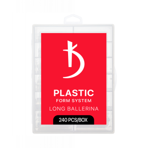 Top forms for modeling nails Long Ballerina Kodi Professional quantity: 240 pcs/pack
