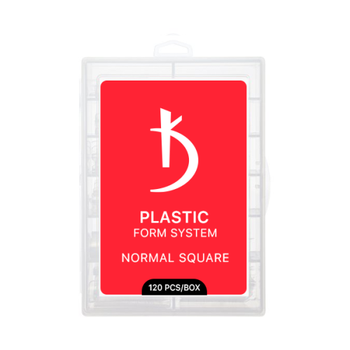 Верхние пластиковые формы для моделирования ногтей Normal Square Kodi Professional, количество: 120 шт/уп