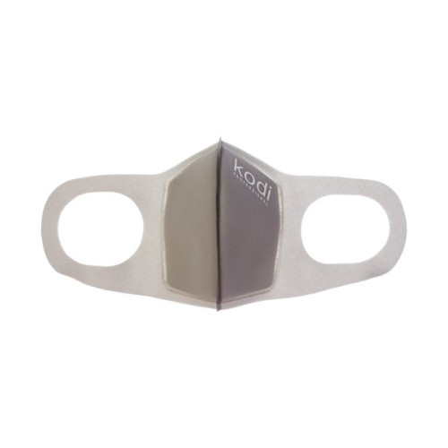 Two-layer neoprene mask without valve, grey Kodi Professional
