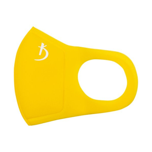 Two-layer neoprene mask without valve, yellow with logo Kodi Professional