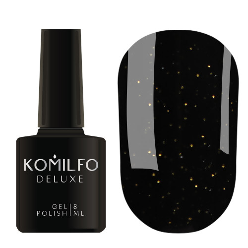 Gel Nail Polish Komilfo Deluxe Series Black Gold, 8 ml