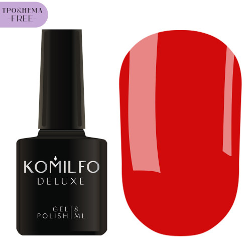 Gel Nail Polish Komilfo HEMA/TPO free Red Code Collection No.001, 8 ml