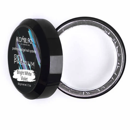 Komilfo Gel Premium Bright White Violet, 50 g