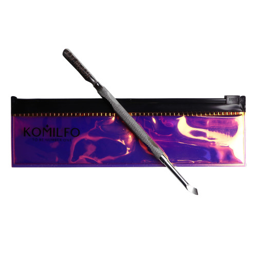 Komilfo pusher M for manicure/pedicure with curette in dichroic case
