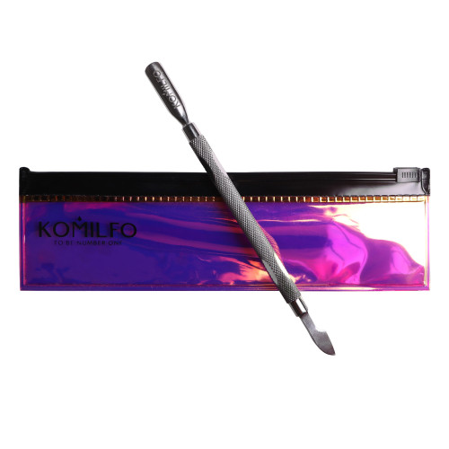 Komilfo pusher S for manicure/pedicure with an ax in a dichroic case