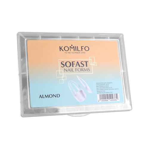 Komilfo SoFast Nail Forms Almond, 240 pieces