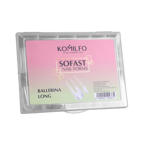 Komilfo SoFast Nail Forms Ballerina Long, 240 pieces