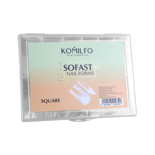 Komilfo SoFast Nail Forms Square, 240 pieces
