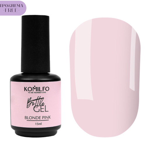 Komilfo Bottle Gel Blonde Pink, TPO and Hema free 15 ml