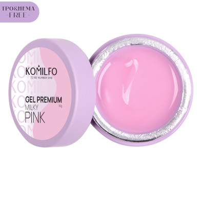Komilfo Gel Premium Milky Pink, TPO and Hema free 30 g