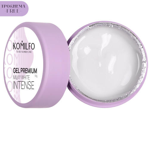 Komilfo Gel Premium Milky White Intense, TPO and Hema free 50 g