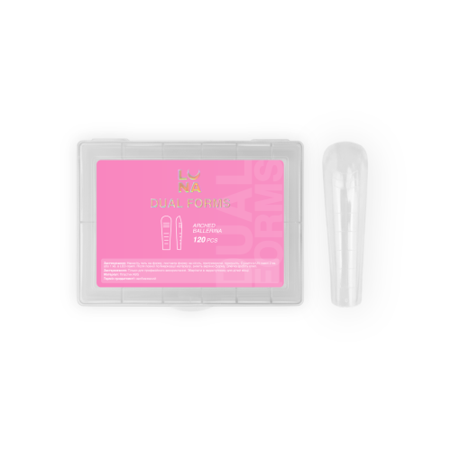 Гелевые Типсы Arched Ballerina (120 шт.) LUNAmoon