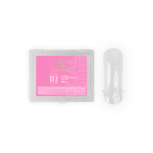 Гелевые Типсы Classic Onychogryphotic Square (120 шт.) LUNAmoon