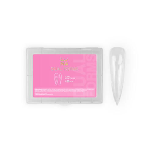 Гелевые Типсы Long Almond XL (120 шт.) LUNAmoon