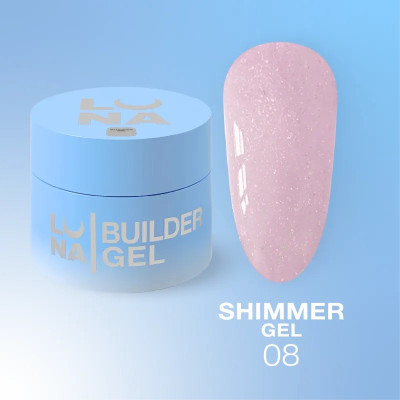 Гель для наращивания Shimmer Gel №8 30 мл LUNAmoon