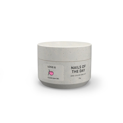 NAILS OF THE DAY Love Is Jelly Gel Clear - прозрачная гель-жвачка для создания объемных дизайнов на ногтях, 15 г
