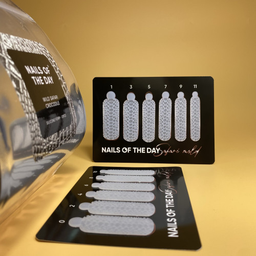 NAILS OF THE DAY Wild Safari Crocodile, силиконовые молды для верхних форм/крокодил; 12 шт/уп