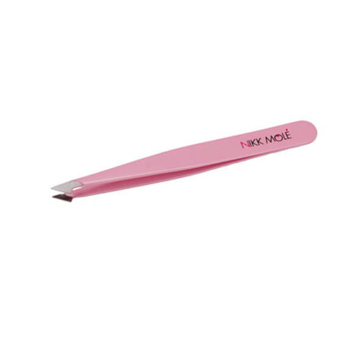 Eyebrow tweezers oblique (pink) Nikk Mole