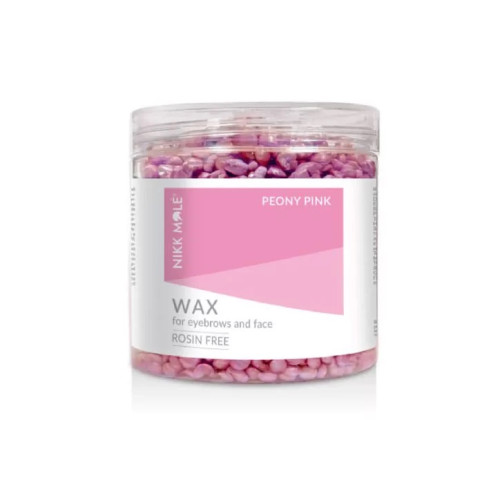 Воск в гранулах для бровей и лица (Peony Pink)100 гр Nikk Mole