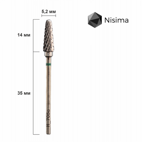 Hard alloy drill bit Nisima H_705cK