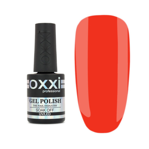 Gel Polish OXXI Professional No. 112 (bright red-orange, neon) 10 ml.