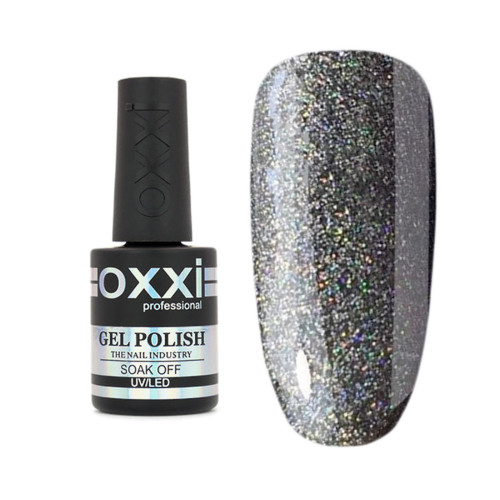 Gel Polish OXXI Professional No. 268 (black, microshine) 10 ml.