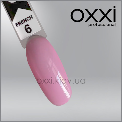 Gel polish OXXI Professional FRENCH No. 006 (pale pink) 10 ml.
