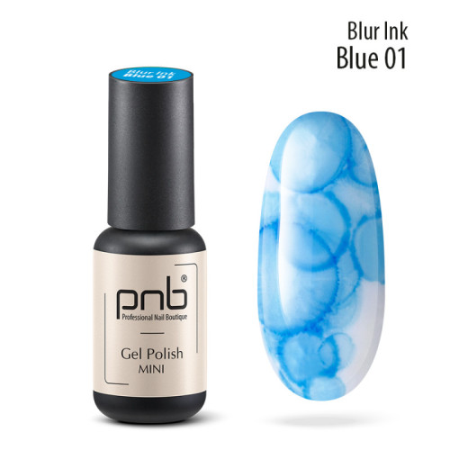 Aqua-ink for nail design PNB 01/Blur Ink PNB Blue/ blue 4 ml