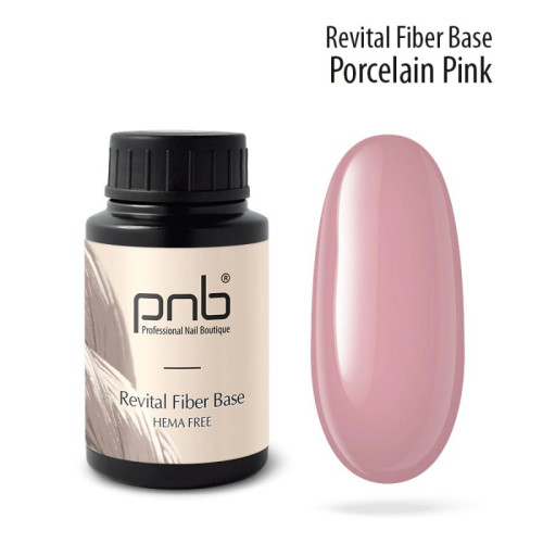 Revital Fiber Base PNB, Porcelain Pink, HEMA Free, 30 ml.