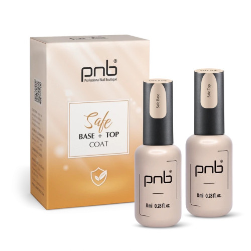 Set of Safe Base and Safe Top Coat PNB, 2x8 ml. 