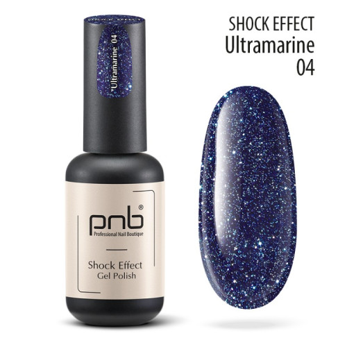 UV/LED Gel Polish SHOCK EFFECT 04 Ultramarine PNB 8 ml 